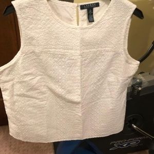 Lauren Ralph Lauren White Eyelet Sleeveless Top L